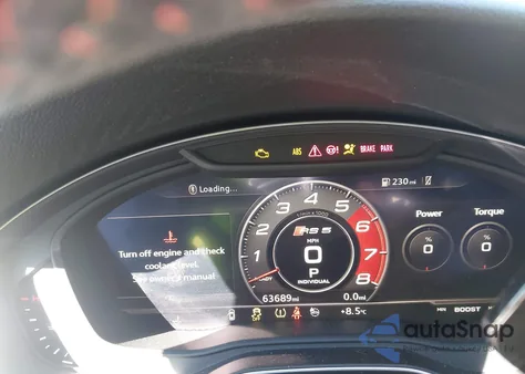 2019 Audi Rs 5 Sportback 2.9T (Tiptronic) (No Longer Available For Ordering) z USA, uszkodzony, nr VIN WUABWCF56KA906004